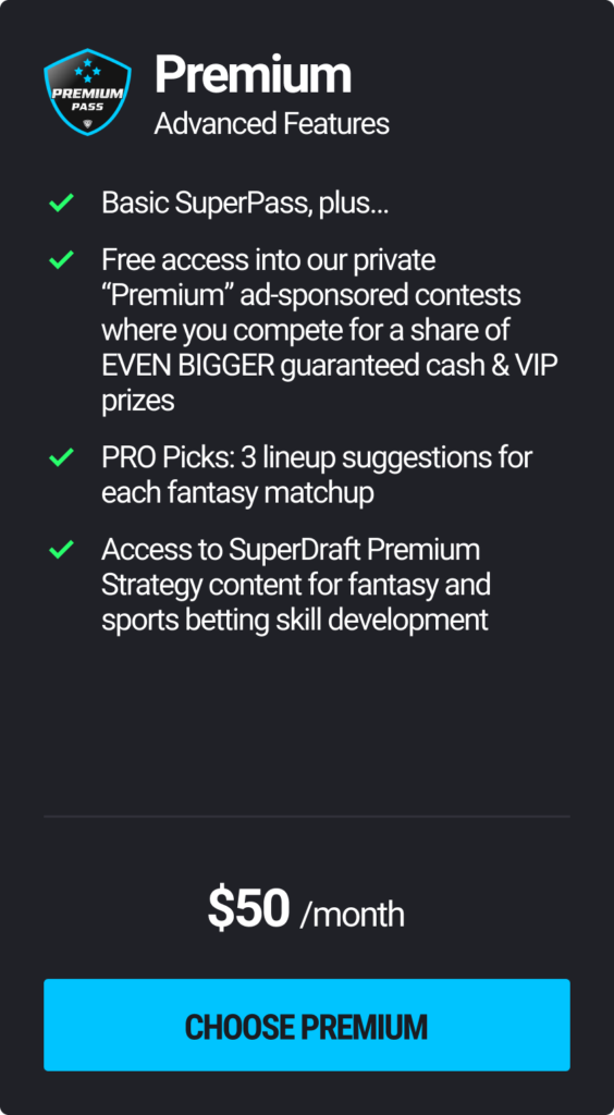 Premium pass - Make Money with Sports
